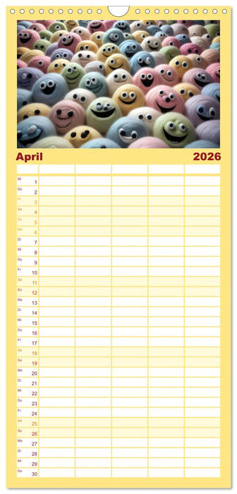 Bitte lächeln. Am besten jeden Tag. (CALVENDO Familienplaner 2026)