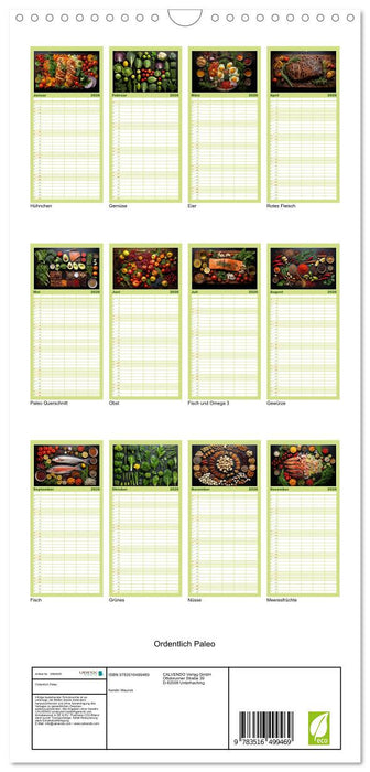 Ordentlich Paleo (CALVENDO Familienplaner 2026)