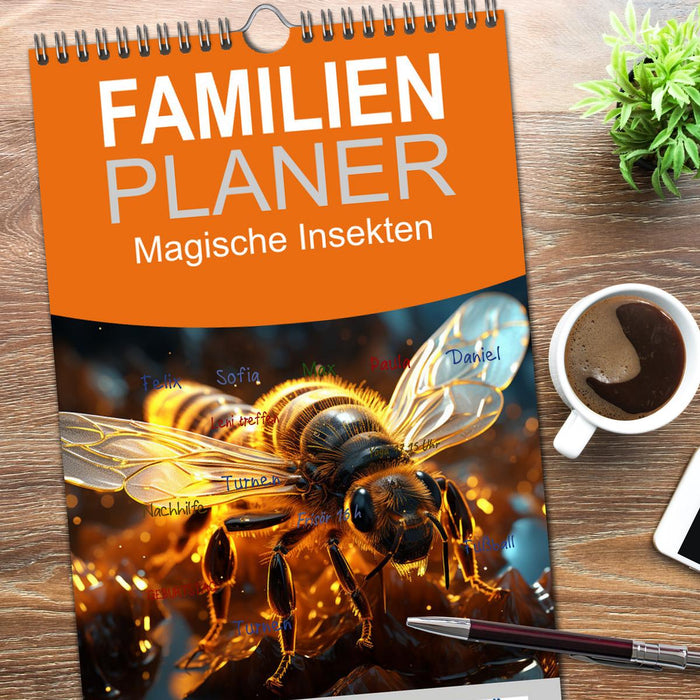 Magische Insekten (CALVENDO Familienplaner 2026)