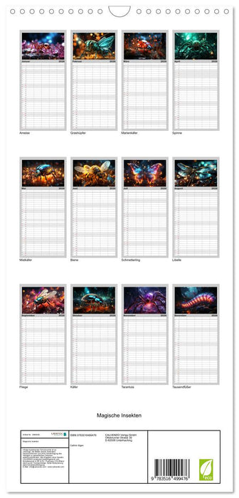 Magische Insekten (CALVENDO Familienplaner 2026)