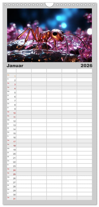 Magische Insekten (CALVENDO Familienplaner 2026)