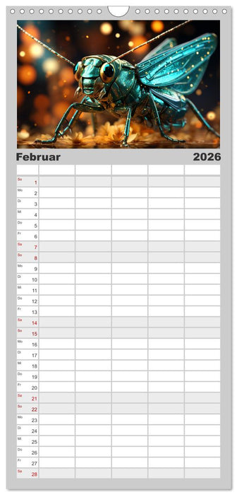 Magische Insekten (CALVENDO Familienplaner 2026)