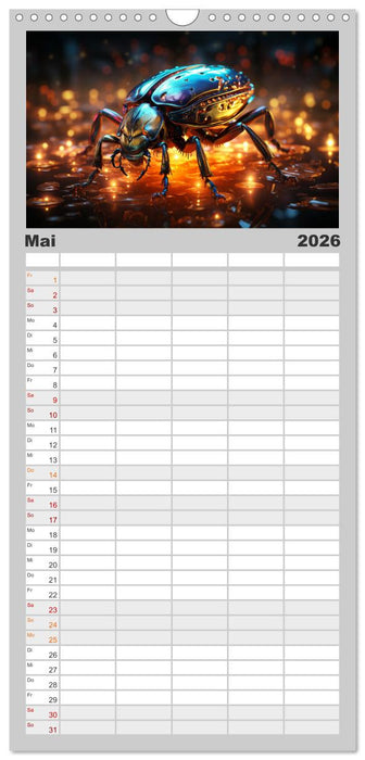 Magische Insekten (CALVENDO Familienplaner 2026)