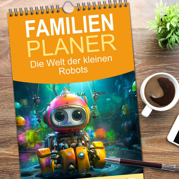 Die Welt der kleinen Robots (CALVENDO Familienplaner 2026)