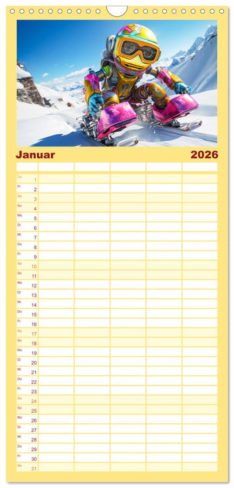 Die Welt der kleinen Robots (CALVENDO Familienplaner 2026)