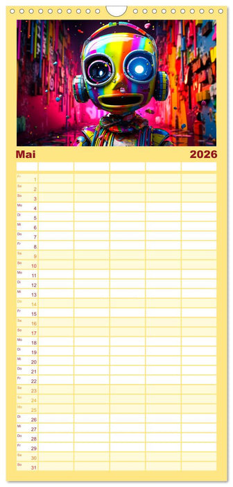Die Welt der kleinen Robots (CALVENDO Familienplaner 2026)