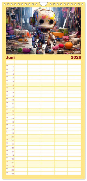 Die Welt der kleinen Robots (CALVENDO Familienplaner 2026)