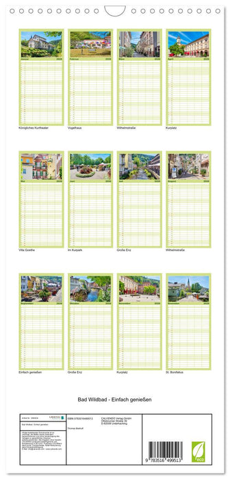 Bad Wildbad - Einfach genießen (CALVENDO Familienplaner 2026)