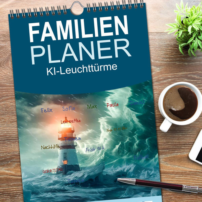 KI-Leuchttürme (CALVENDO Familienplaner 2026)