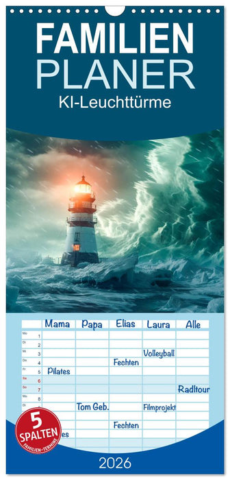 KI-Leuchttürme (CALVENDO Familienplaner 2026)