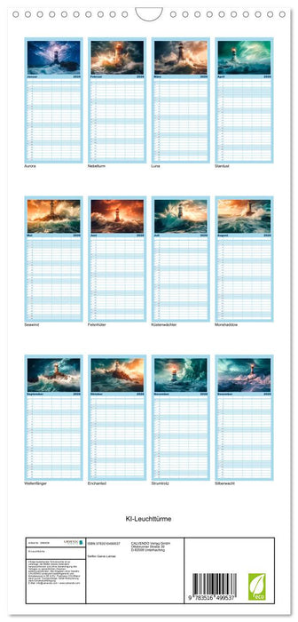 KI-Leuchttürme (CALVENDO Familienplaner 2026)