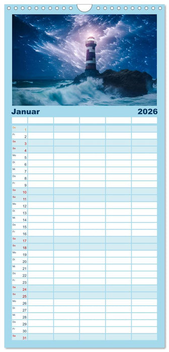 KI-Leuchttürme (CALVENDO Familienplaner 2026)