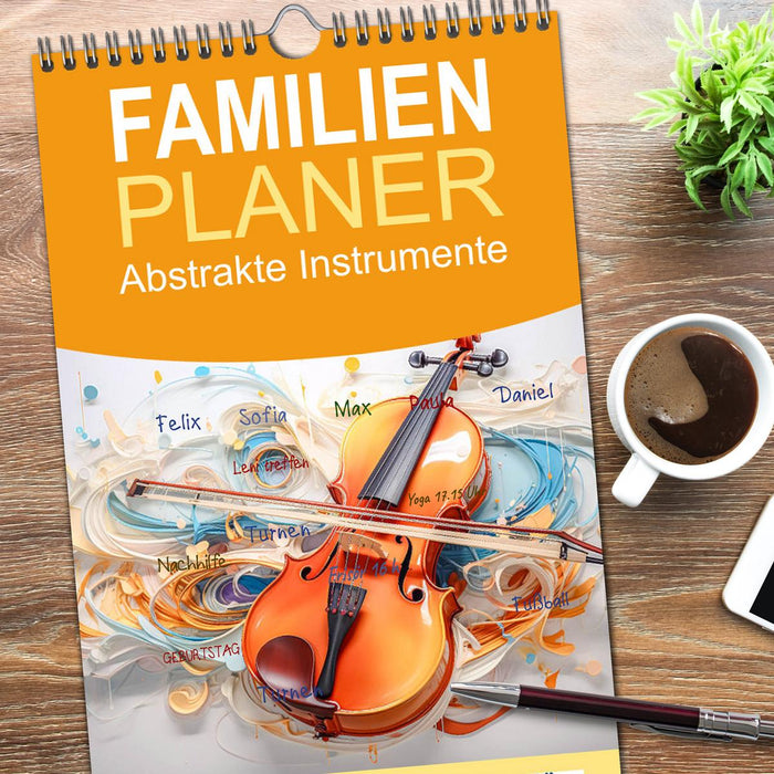 Abstrakte Instrumente (CALVENDO Familienplaner 2026)