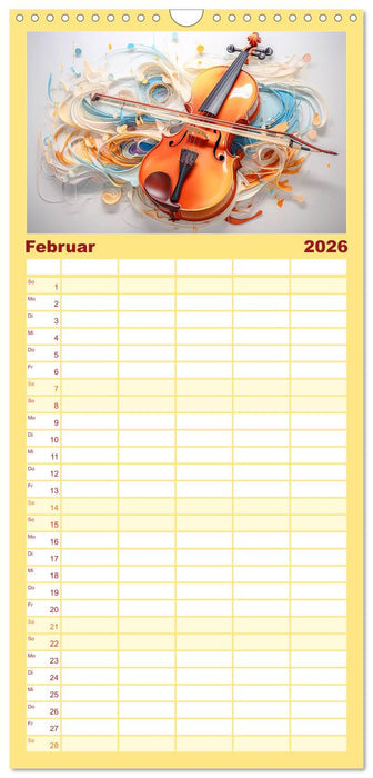 Abstrakte Instrumente (CALVENDO Familienplaner 2026)