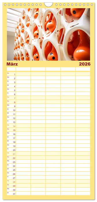 Abstrakte Instrumente (CALVENDO Familienplaner 2026)