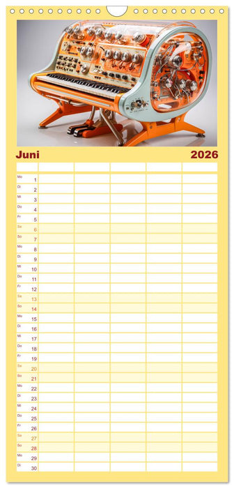 Abstrakte Instrumente (CALVENDO Familienplaner 2026)