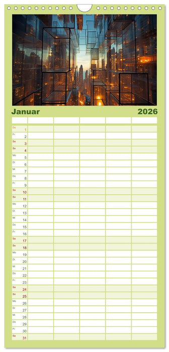 Irrgärten und Labyrinthe (CALVENDO Familienplaner 2026)