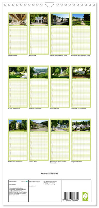 Kurort Marienbad (CALVENDO Familienplaner 2026)
