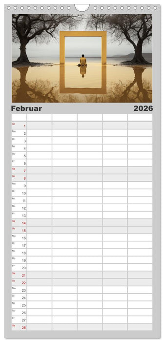 Surrealer Minimalismus (CALVENDO Familienplaner 2026)