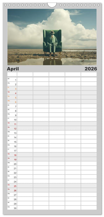 Surrealer Minimalismus (CALVENDO Familienplaner 2026)