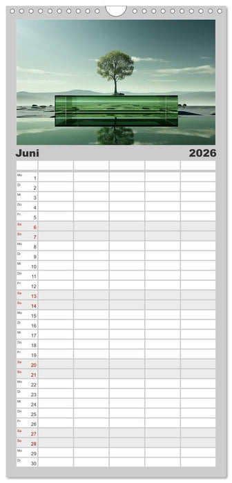 Surrealer Minimalismus (CALVENDO Familienplaner 2026)