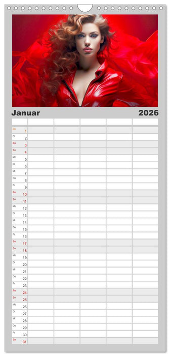 Femme Fatale. Portraits. Starke und schöne Frauen (CALVENDO Familienplaner 2026)