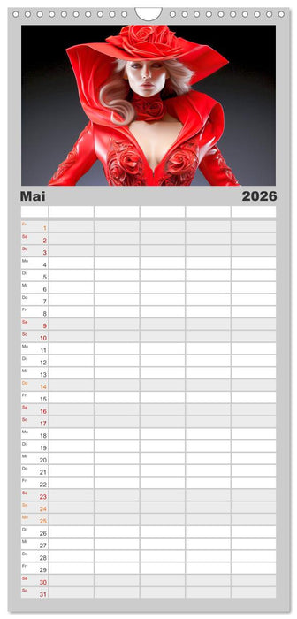 Femme Fatale. Portraits. Starke und schöne Frauen (CALVENDO Familienplaner 2026)