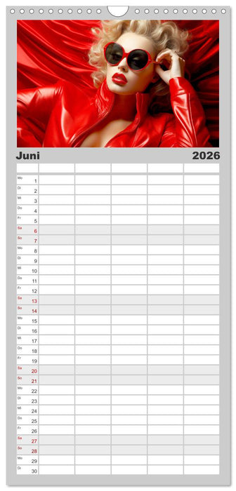 Femme Fatale. Portraits. Starke und schöne Frauen (CALVENDO Familienplaner 2026)