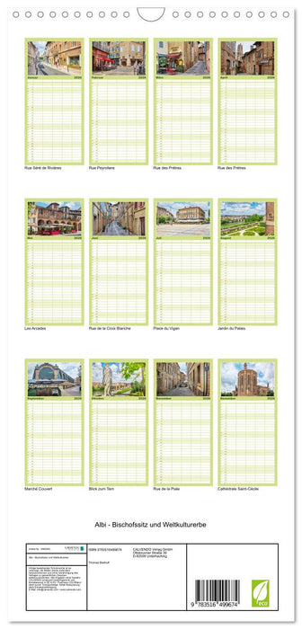 Albi - Bischofssitz und Weltkulturerbe (CALVENDO Familienplaner 2026)