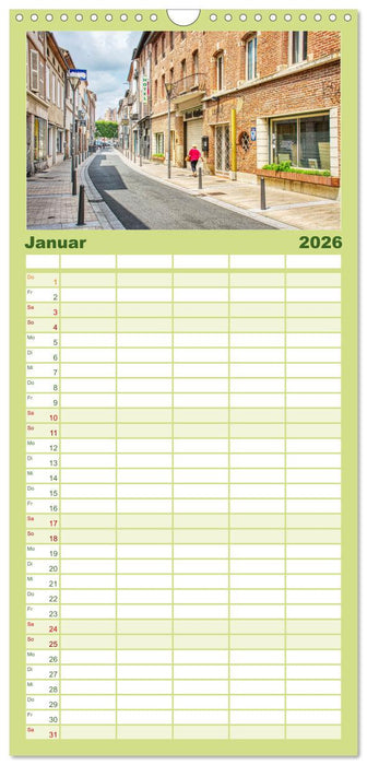 Albi - Bischofssitz und Weltkulturerbe (CALVENDO Familienplaner 2026)