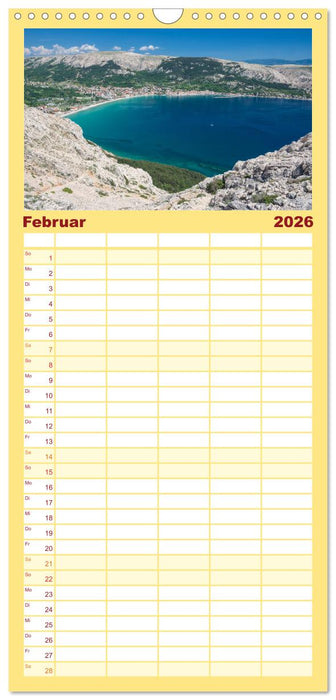 Kroatien Perle des Balkans (CALVENDO Familienplaner 2026)