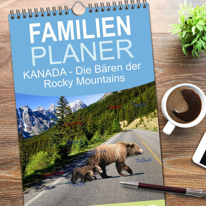 KANADA - Die Bären der Rocky Mountains (CALVENDO Familienplaner 2026)