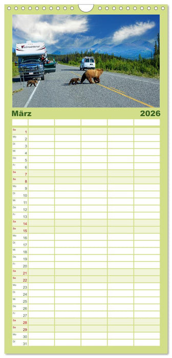 KANADA - Die Bären der Rocky Mountains (CALVENDO Familienplaner 2026)