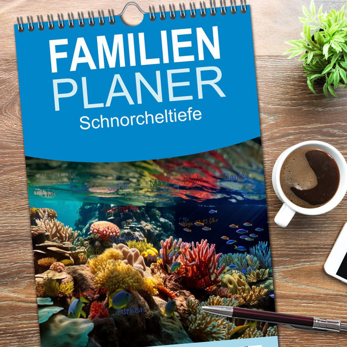 Schnorcheltiefe (CALVENDO Familienplaner 2026)