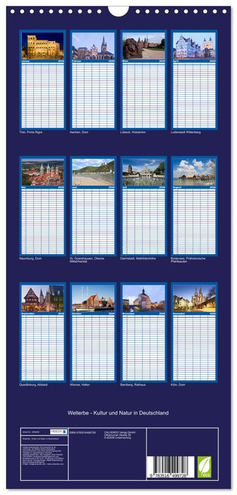 Welterbe - Kultur und Natur in Deutschland (CALVENDO Familienplaner 2026)