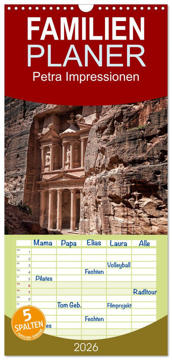 Petra Impressionen (CALVENDO Familienplaner 2026)