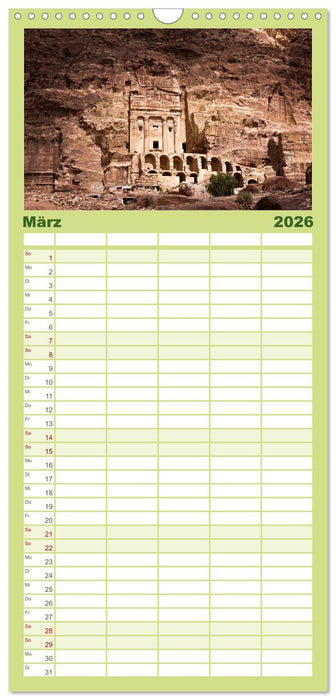 Petra Impressionen (CALVENDO Familienplaner 2026)