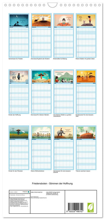 Friedensboten - Stimmen der Hoffnung (CALVENDO Familienplaner 2026)