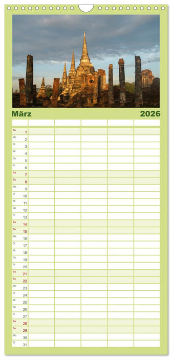 Asien - Thailand (CALVENDO Familienplaner 2026)