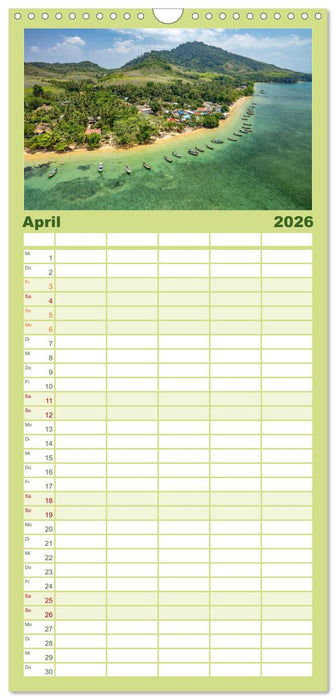 Asien - Thailand (CALVENDO Familienplaner 2026)