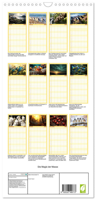 Die Magie der Masse (CALVENDO Familienplaner 2026)