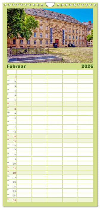 Mannheim - Die Stadt im Quadrat (CALVENDO Familienplaner 2026)