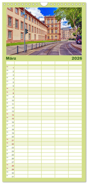 Mannheim - Die Stadt im Quadrat (CALVENDO Familienplaner 2026)