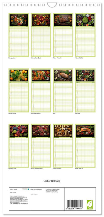 Lecker Ordnung (CALVENDO Familienplaner 2026)