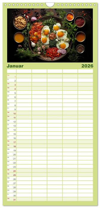 Lecker Ordnung (CALVENDO Familienplaner 2026)