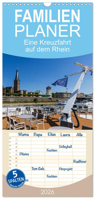 Eine Kreuzfahrt auf dem Rhein (CALVENDO Familienplaner 2026)