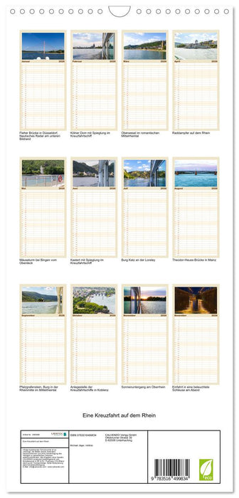 Eine Kreuzfahrt auf dem Rhein (CALVENDO Familienplaner 2026)