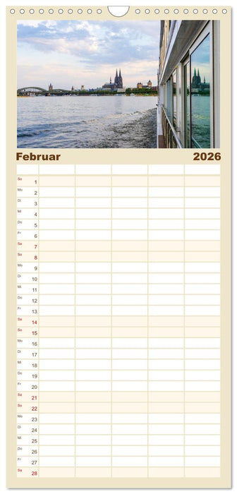 Eine Kreuzfahrt auf dem Rhein (CALVENDO Familienplaner 2026)