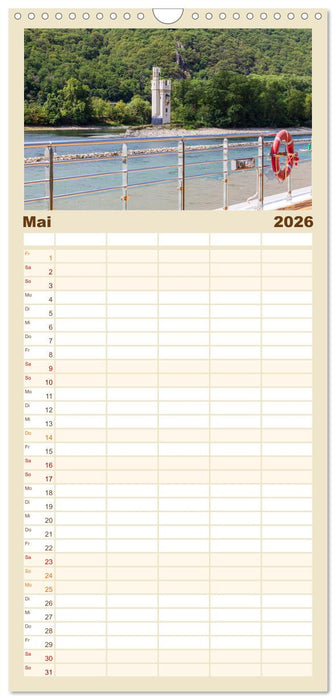 Eine Kreuzfahrt auf dem Rhein (CALVENDO Familienplaner 2026)