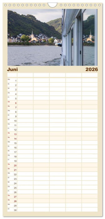 Eine Kreuzfahrt auf dem Rhein (CALVENDO Familienplaner 2026)